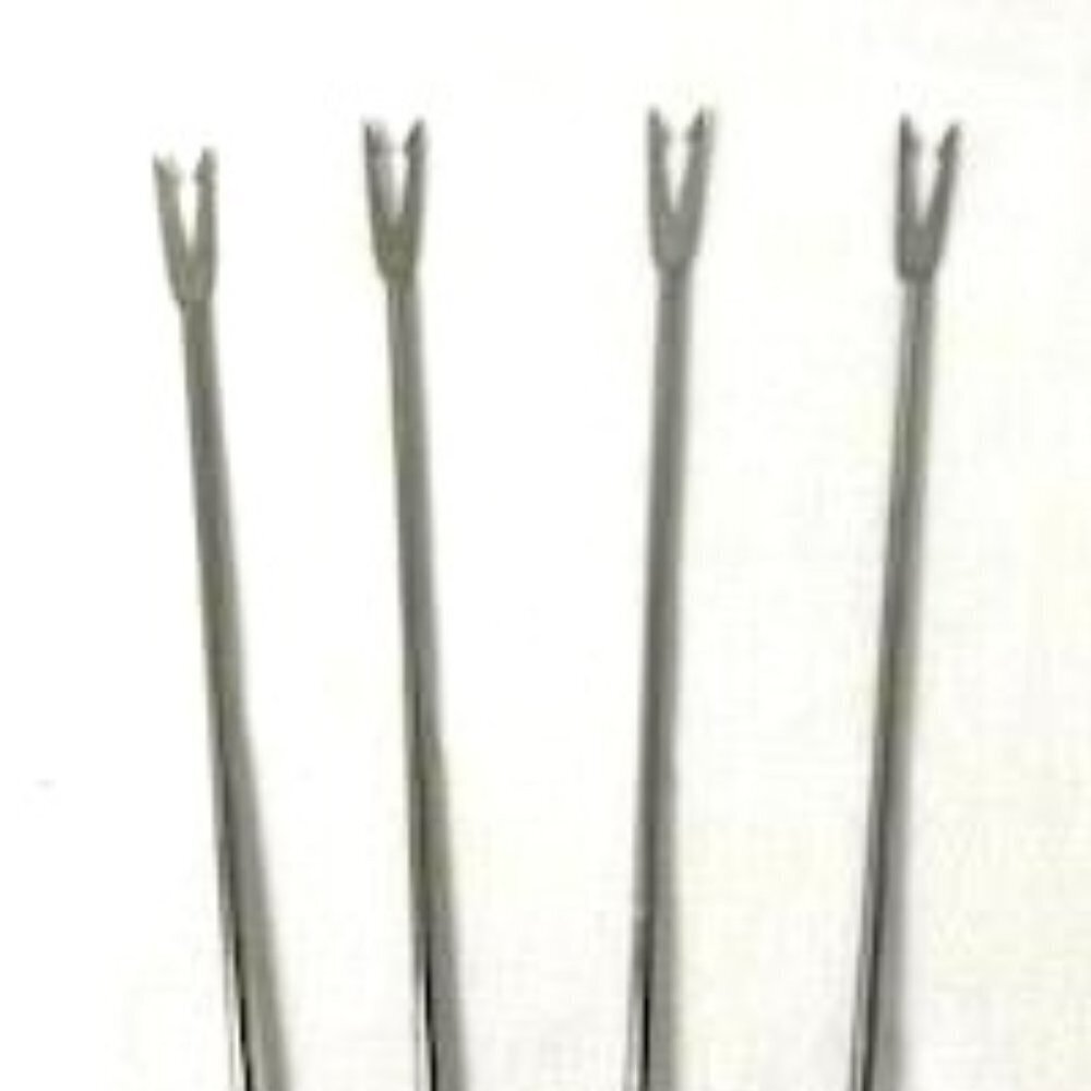 Vtg Fondue Forks Skewers Wood Handle Colored Tips Japan MCM Retro Party - Picture 3 of 8